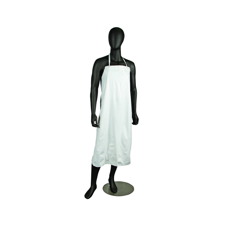 San Jamar Dishwashing Apron, White Vinyl
