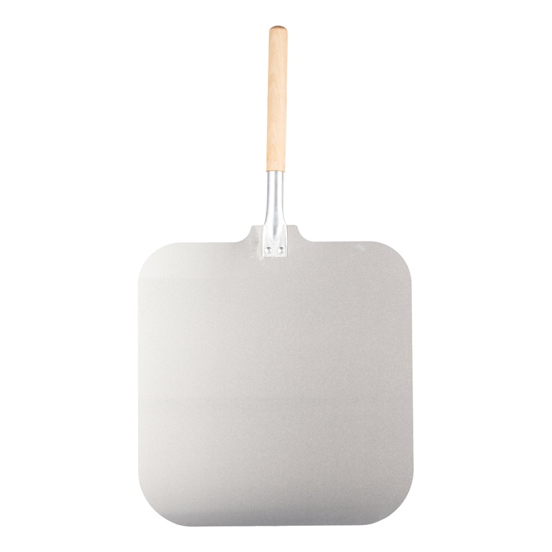 SignatureWares Pizza Peel, 16" x 16" Blade, 12" Handle, Aluminum/Wood
