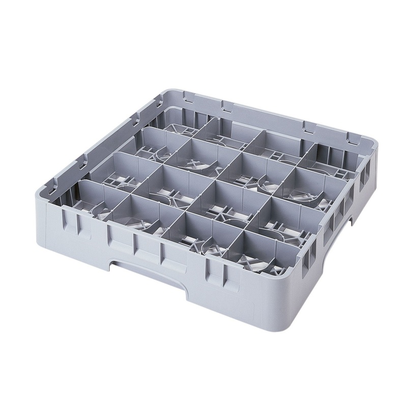 Cambro Camrack Cup Rack, 16 Compartment, Grey