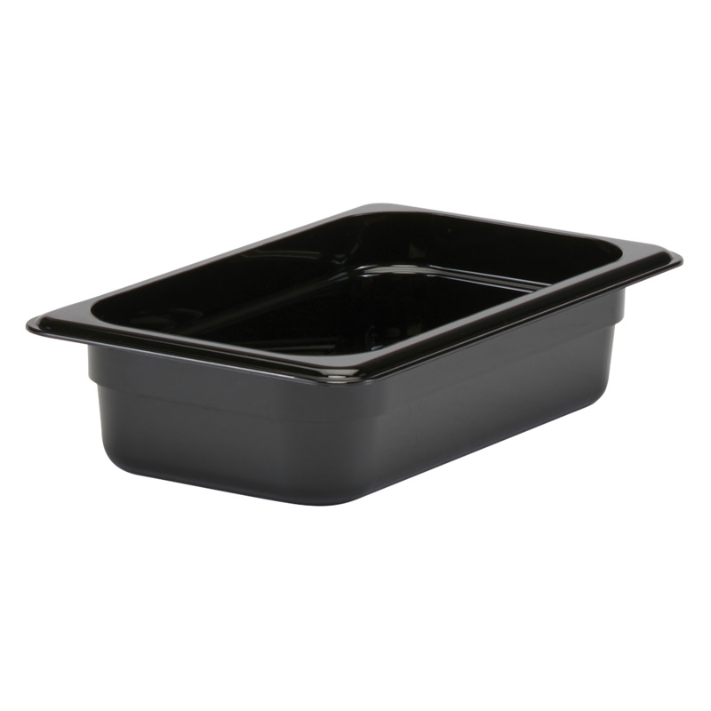 Cambro Camwear 1/4 Size Food Pan, Black