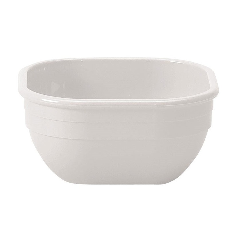 Cambro Camwear Square Bowl, 9.4 oz, White (48-pack)