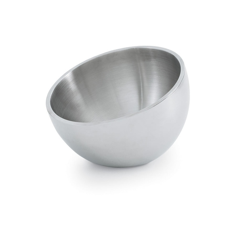 Vollrath Double-Wall Angled Insulated Display Bowl, Stainless Steel, FINAL SALE