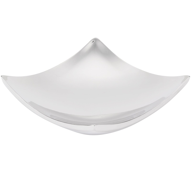 Vollrath Double Wall Curved Platter, Polished Stainless Steel