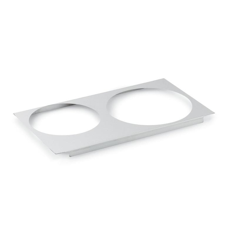 Vollrath Full Size Two Opening Adapter Plate for 1 x 7 Qt & 1 x 11 Qt Round Inserts