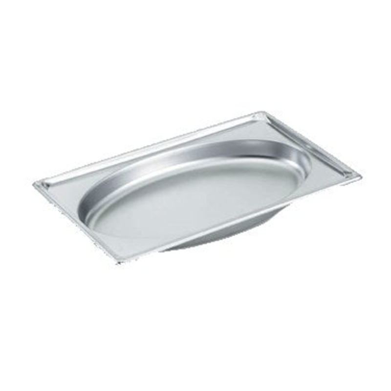 Vollrath Super Pan Full Size Oval Shape Food Pan, 22 Gauge Stainless Steel