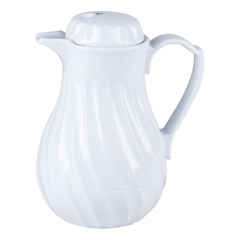 Vollrath SwirlServe Tilt & Pour Beverage Server, White