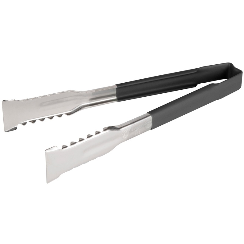 Vollrath VersaGrip Kool Touch One-Piece Tongs, 9.5", Black