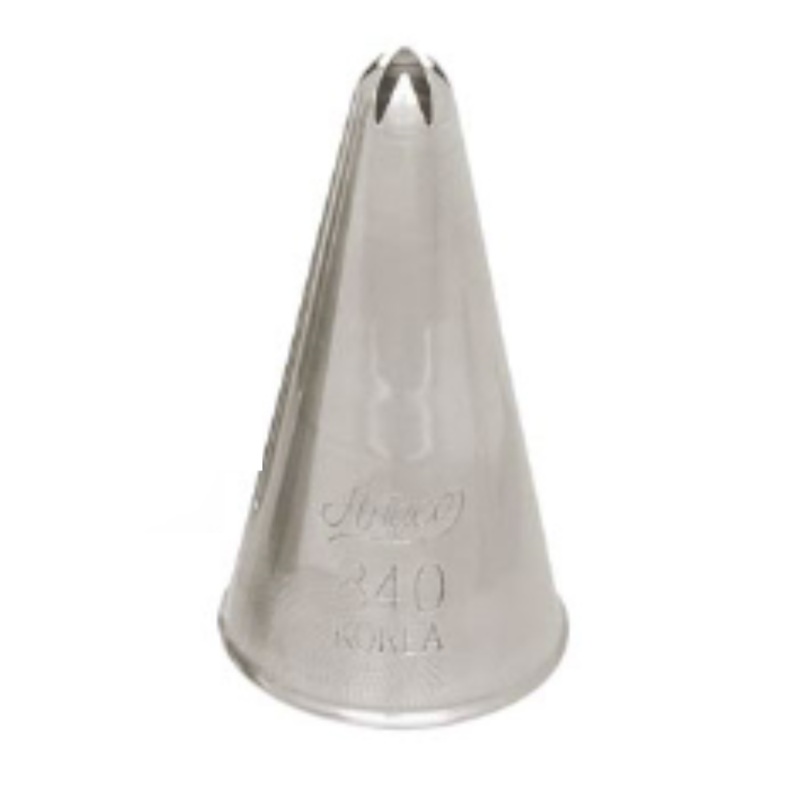 Ateco Closed Star Piping Tip, Stainless Steel