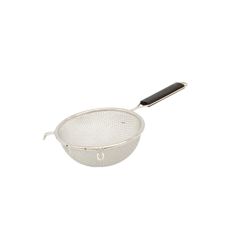 Browne Double Mesh Fine Strainer, Stainless Steel w Plastic Handle
