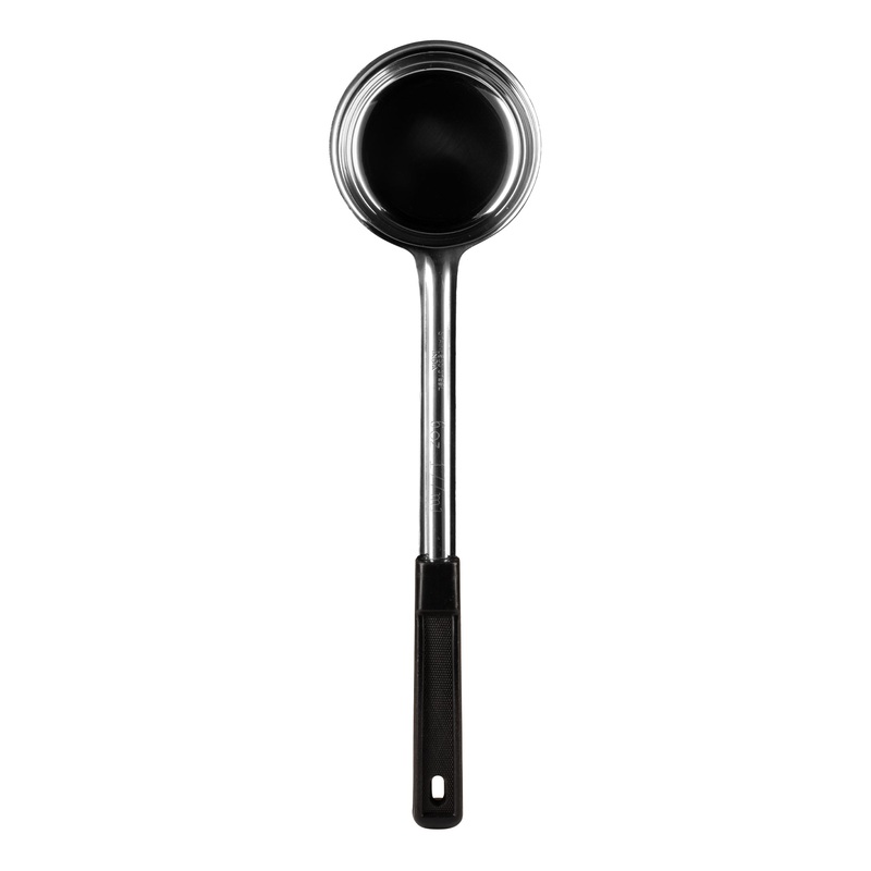 Browne Solid Spoodle/Portioner, Black Handle, 6 oz