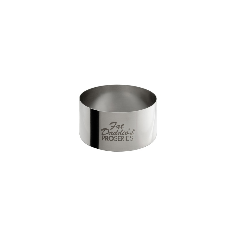 Fat Daddio's ProSeries Cake and Pastry Ring, 1" High, Stainless Steel, FINAL SALE