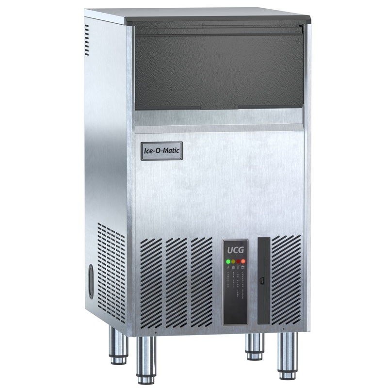 Ice-O-Matic UCG100A Air Cooled Undercounter Gourmet Cube Ice Maker, 114 lb/24 hr, 48 lb Bin, 115 V