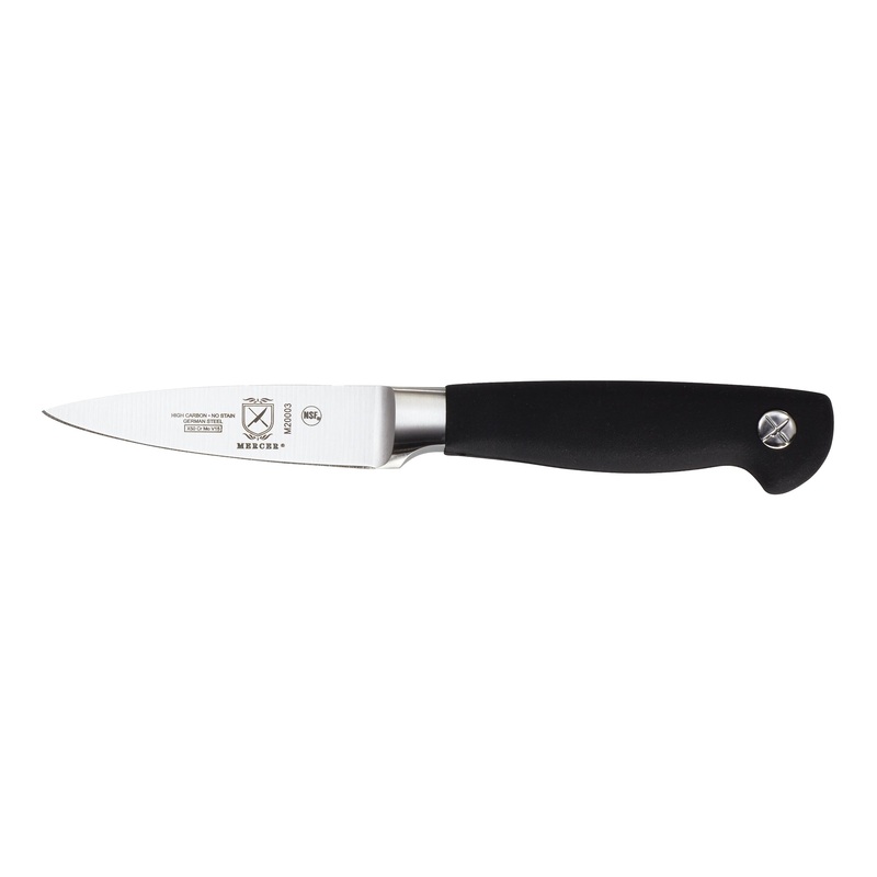 Mercer Genesis Paring Knife, 3.5", Black