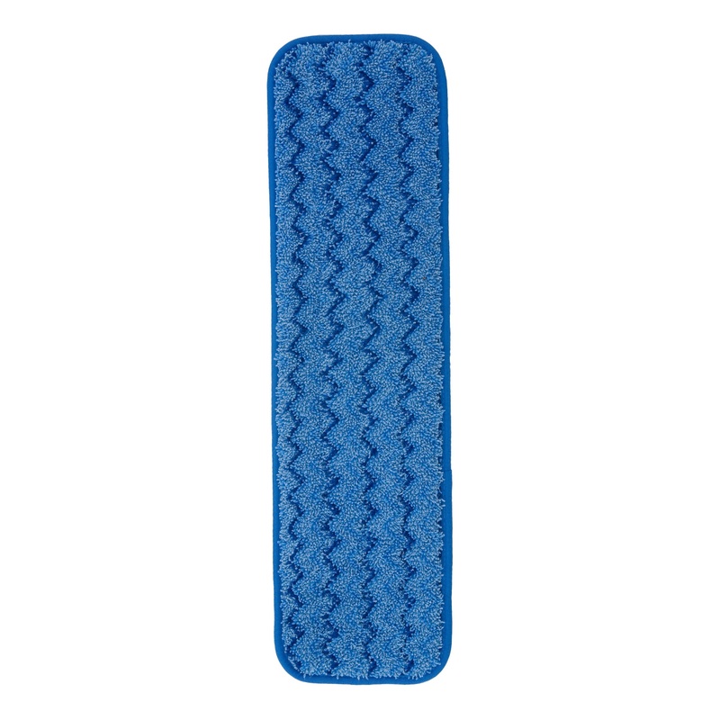 Rubbermaid HYGEN Microfiber Wet Pad, 18", Blue