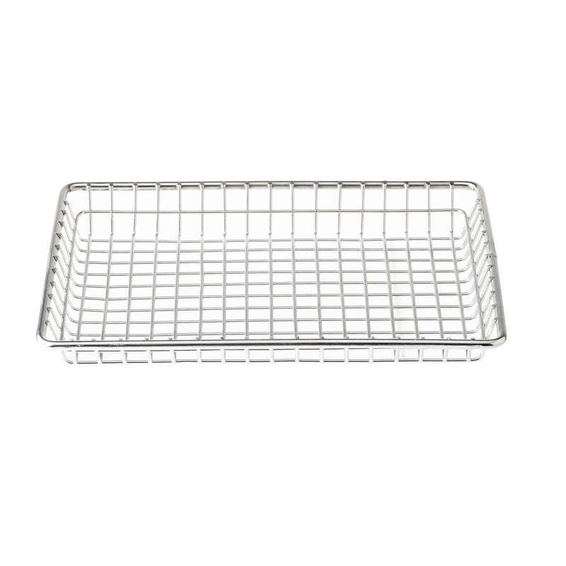 TableCraft Rectangular Wire Serving Basket, Stainless Steel, FINAL SALE