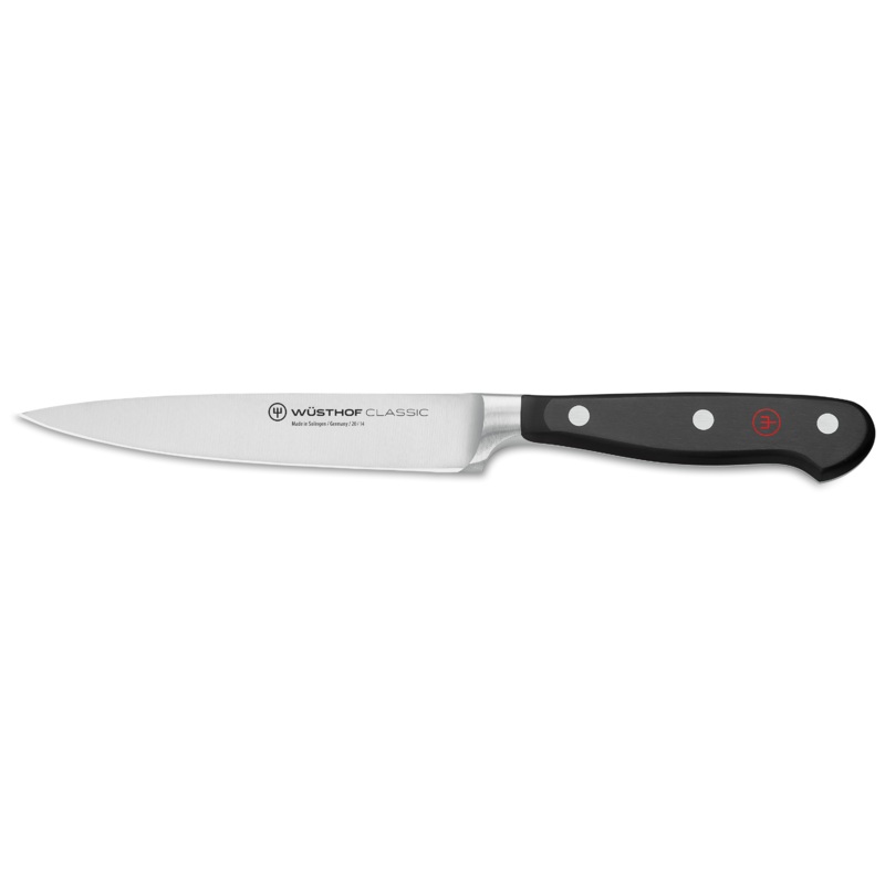 Wusthof Classic Utility Knife, 6", Black