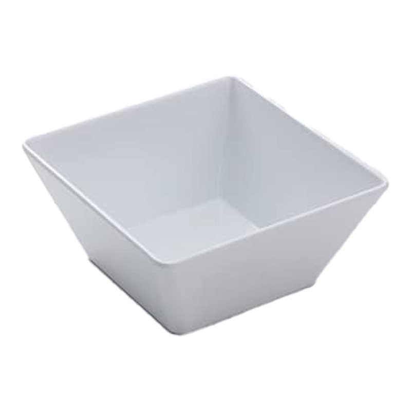 American Metalcraft Endurance Square Bowl, 7", White Melamine