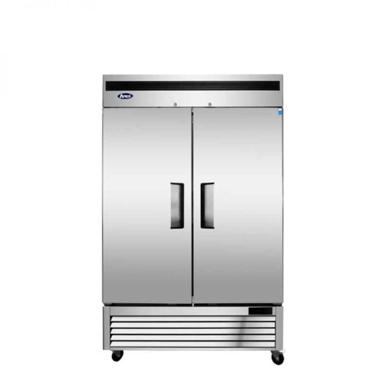 Atosa MBF8503GR Bottom Mount Double Stainless Steel Door Reach-In Freezer, 55", 115/60/1