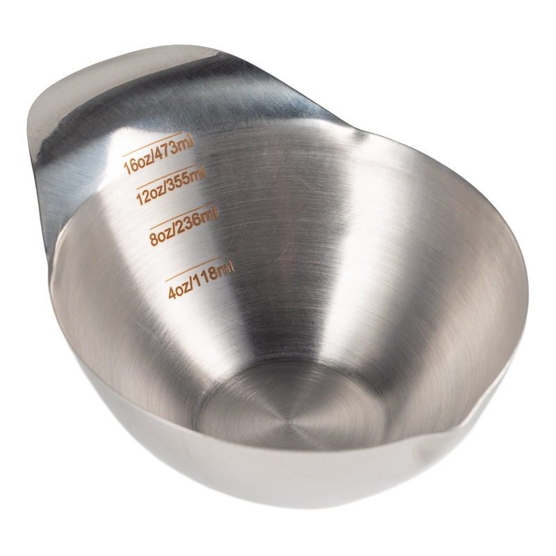 Vollrath Measured Spouted Transfer Bowl, Stainless Steel