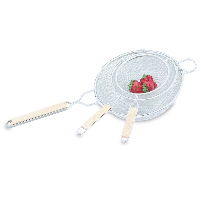 Vollrath Single Fine Mesh Strainer, Wood Handle, FINAL SALE