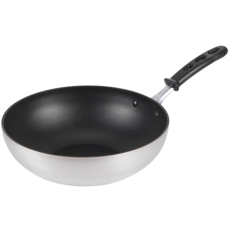 Vollrath SteelCoat Nonstick Stir Fry Pan, 11", Aluminum/Silicone Handle