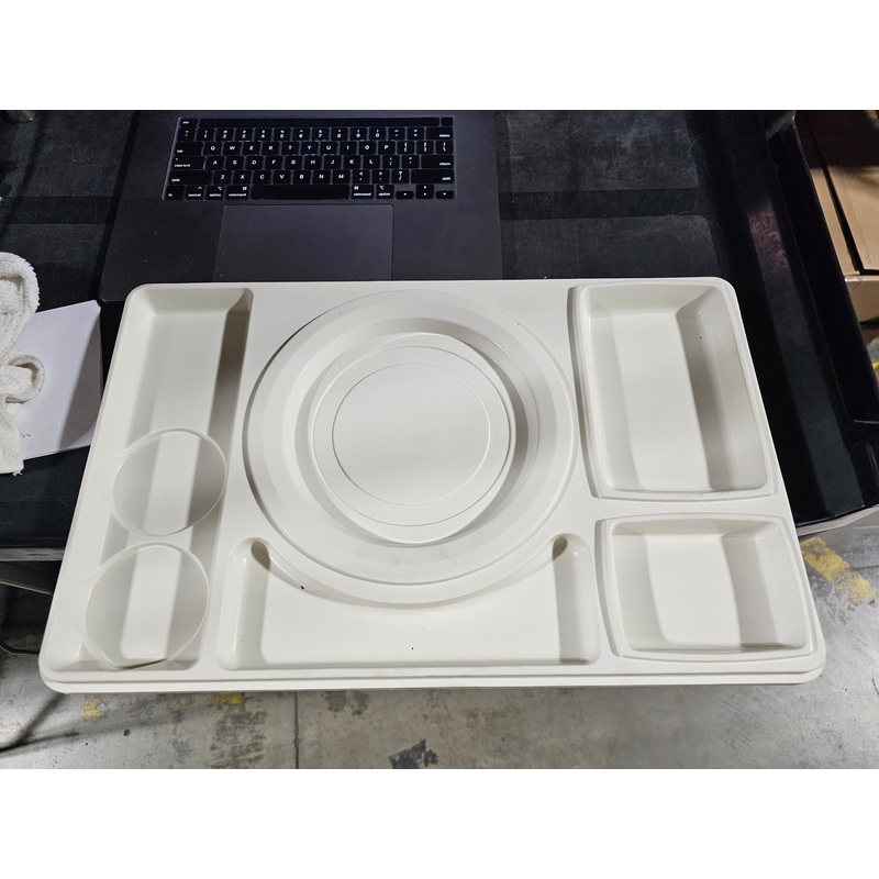 Aladdin Temp-Rite Bravo Insulated Tray, Ivory, FINAL SALE