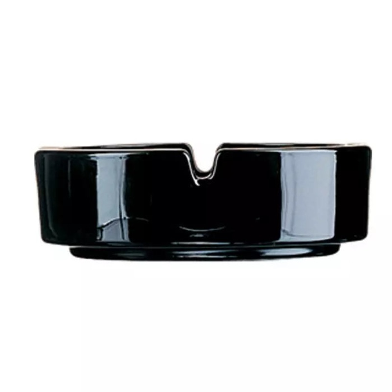 Arcoroc Stackable Ashtray, 4 1/2", Black Glass (24-pack), FINAL SALE