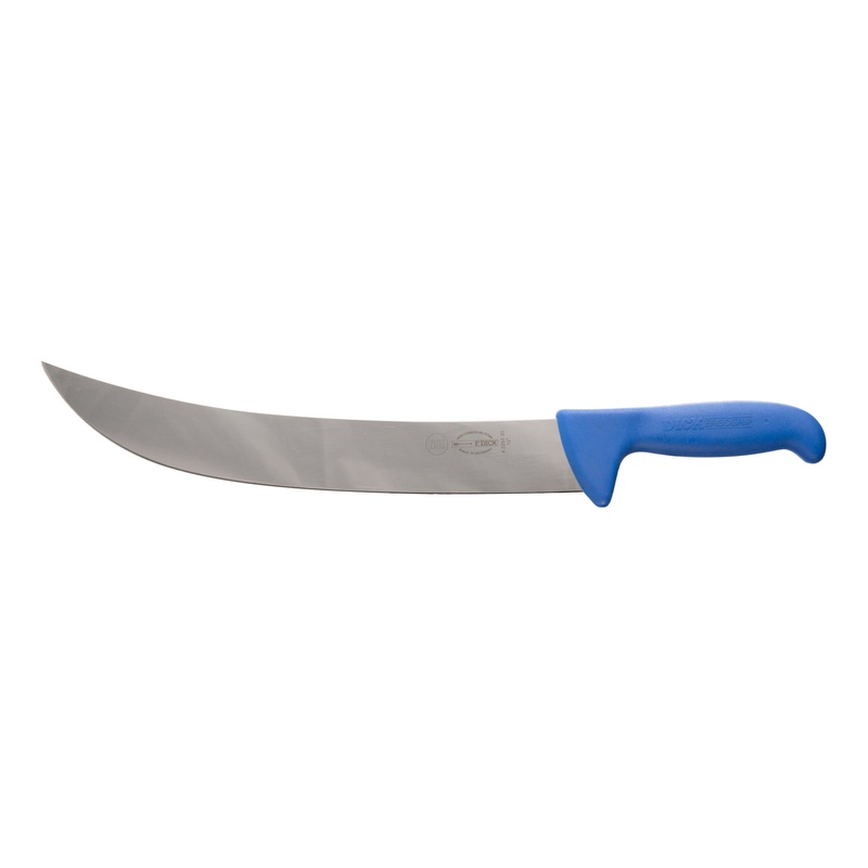 F. Dick ErgoGrip American Style Butcher Knife, 12", Blue