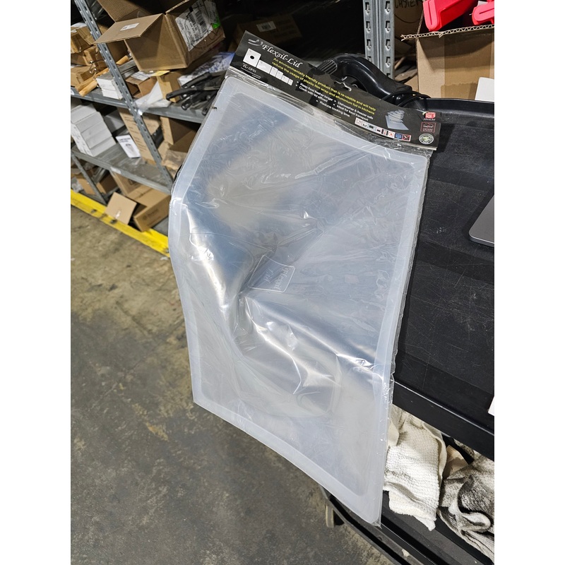 Flexsillid Full Size Food Pan Lid, Translucent Silicone, FINAL SALE