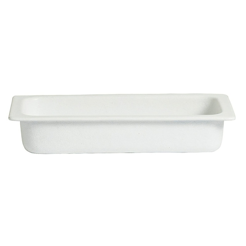 G.E.T. Bugambilia 1/3 Size Food Pan, 2" Deep, White Resin Coated Aluminum, FINAL SALE