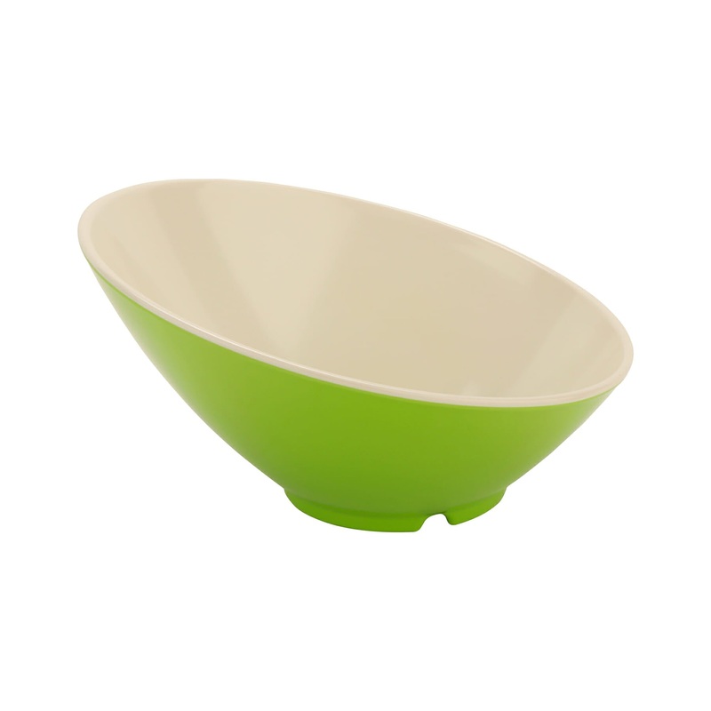 G.E.T. Keywest Slanted Bowl, 24 oz, Keylime Melamine (6-pack), FINAL SALE
