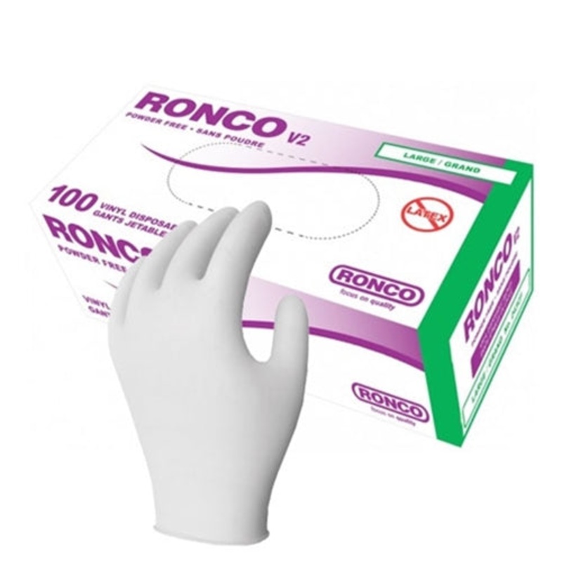 Ronco Vinyl Disposable Gloves, Small (100-pack), FINAL SALE