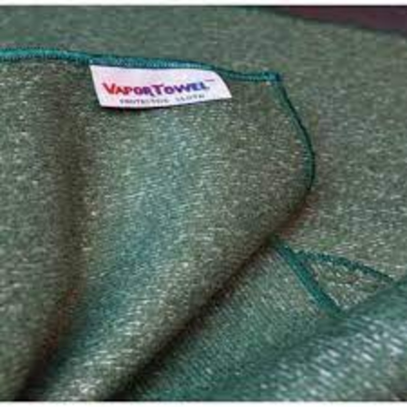 Tucker Safety Chef / Baker Vapor Towel, 14" x 14", Green, FINAL SALE