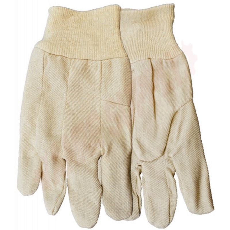 Watson Gloves White On Knit Gloves, Large, Cotton Canvas (24-pack), FINAL SALE