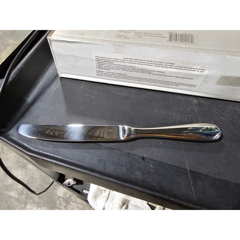 Winco Stanford Hollow Handle Table Knife, Stainless Steel (12-pack), FINAL SALE