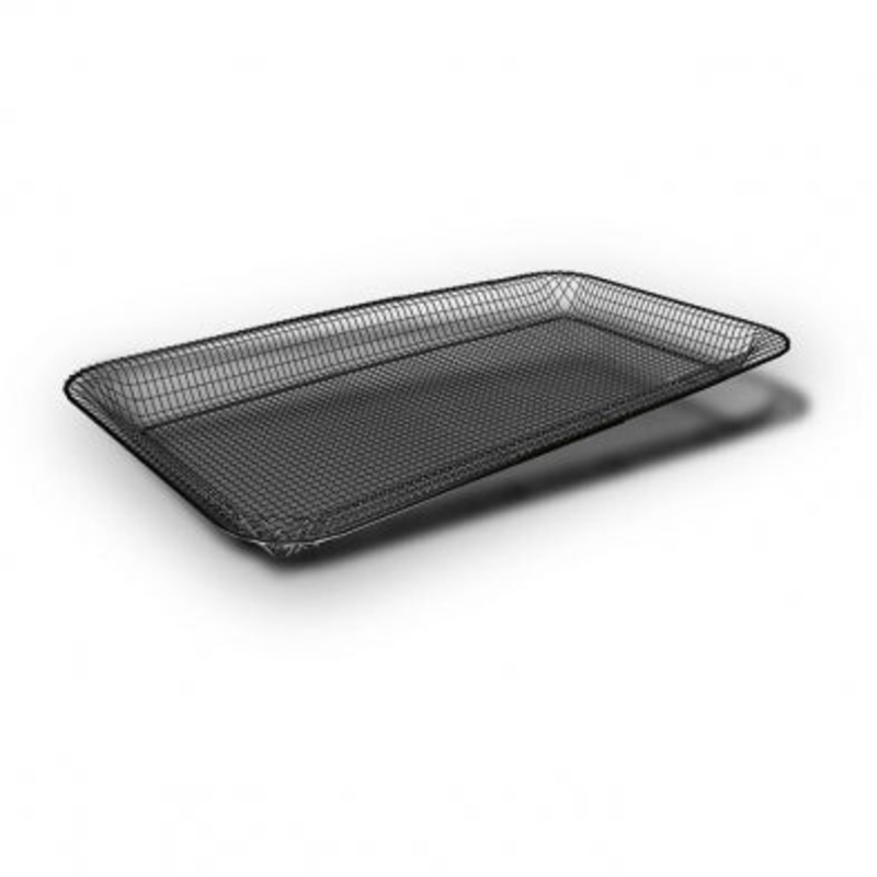 AMT Full Size Gastronorm Basket, Nonstick Lotan Coating, Black