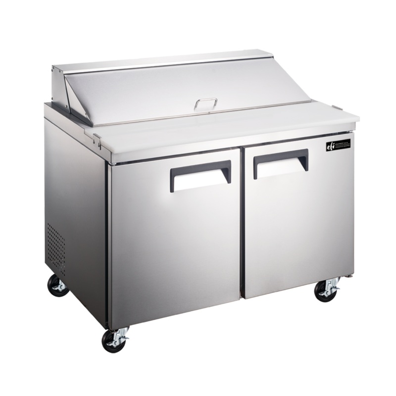 EFI X-Line CSDR2-36VCX 36" Double Door Refrigerated Salad/Sandwich Prep Table, Stainless Steel