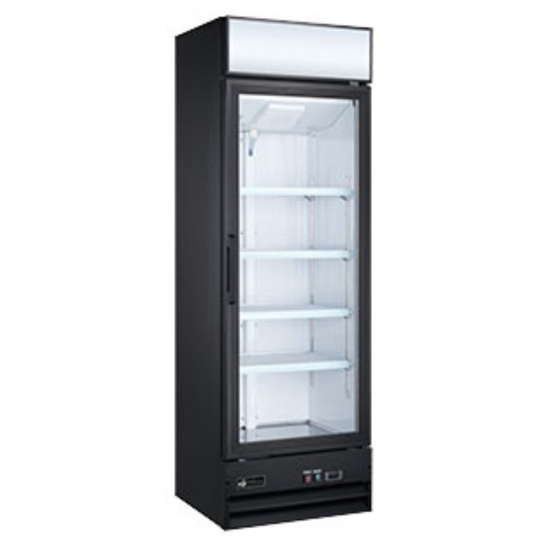 EFI X-Line F1-27GDVCX 27" Single Glass Door Freezer, Black