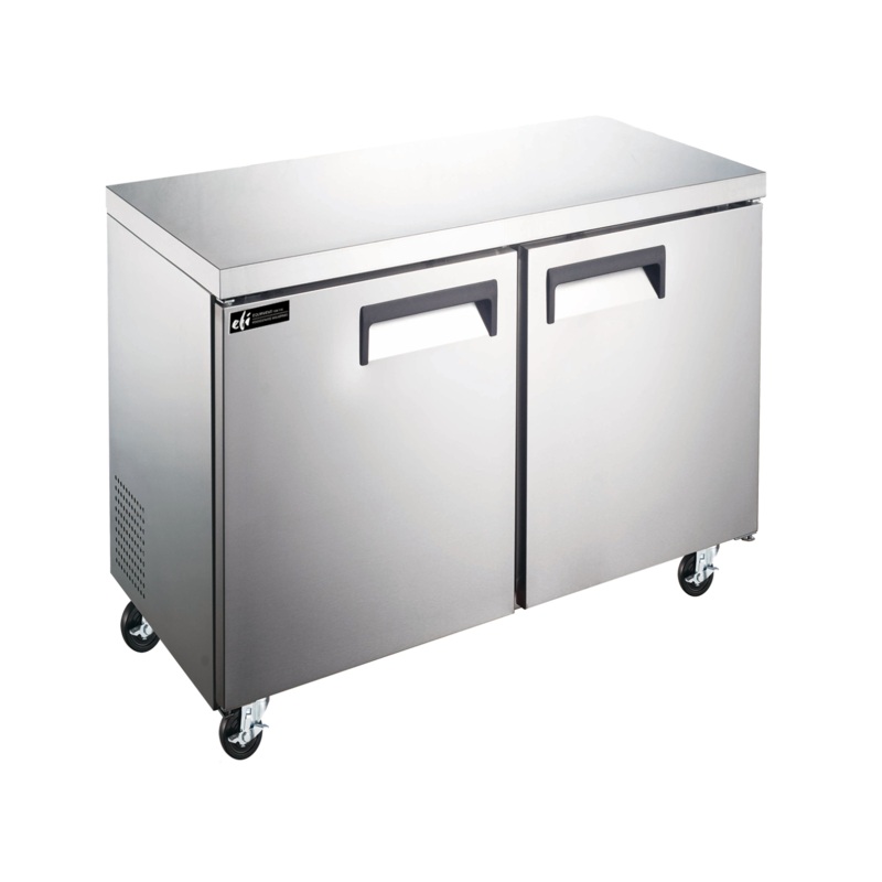EFI X-Line FUDR2-36VCX 36" Double Door Undercounter Freezer, Stainless Steel