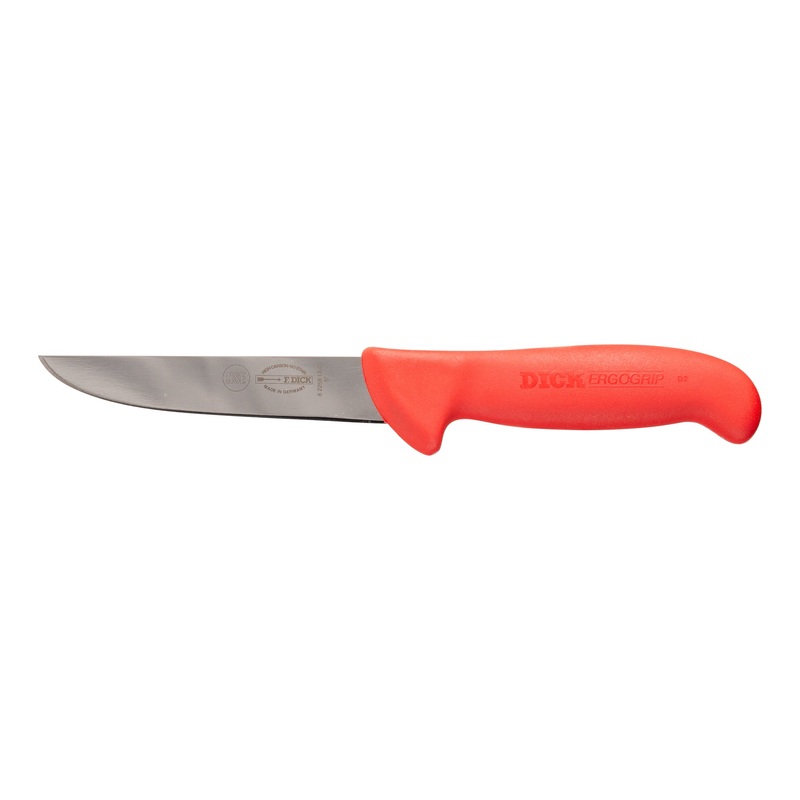 F. Dick ErgoGrip Wide Boning Knife, 5", Red