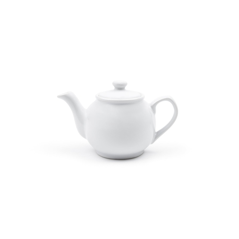 Fox Run Tea Pot, 55 oz, White Earthenware