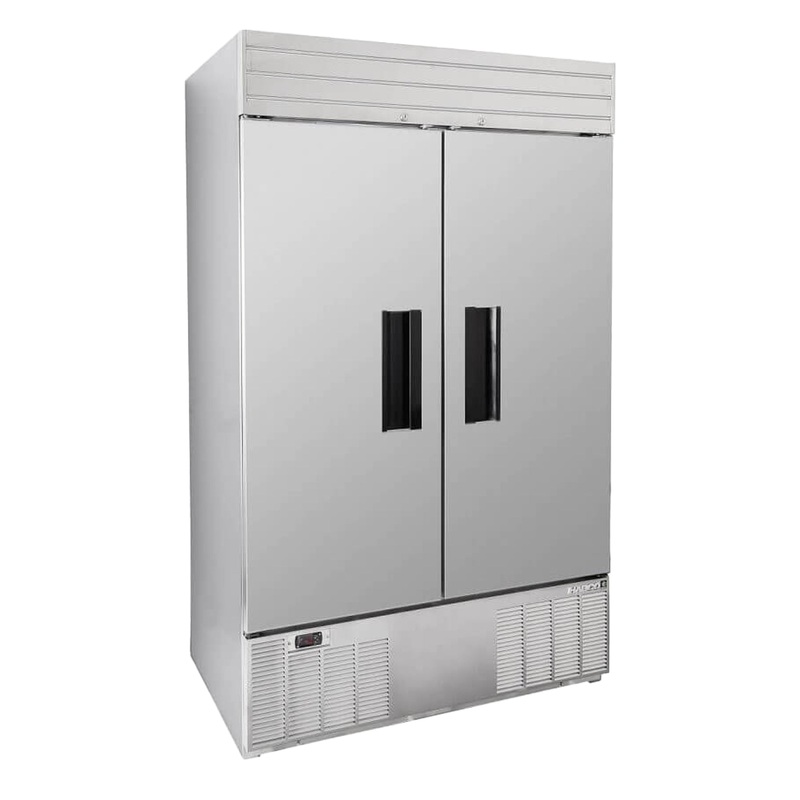 Habco SE46HCSX Stainless Xterior Refrigerator, Double Stainless Swing Doors, 48", 115V