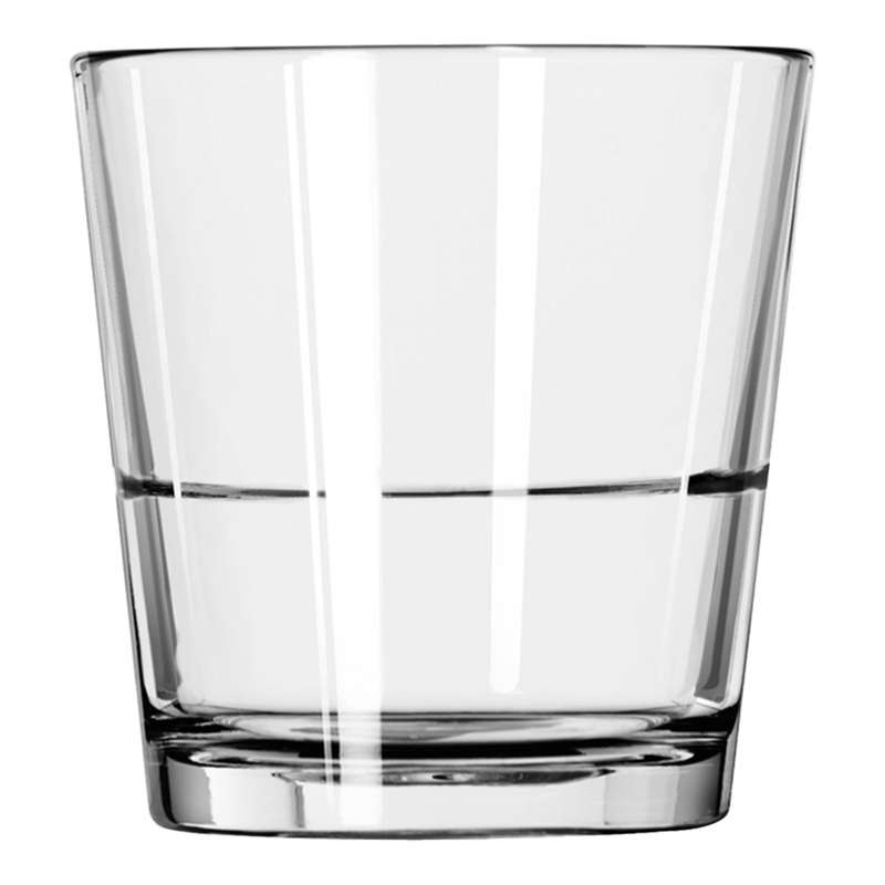 Libbey Restaurant Basics Stacking Double Old Fashioned Glass, 12 oz (24-pack)