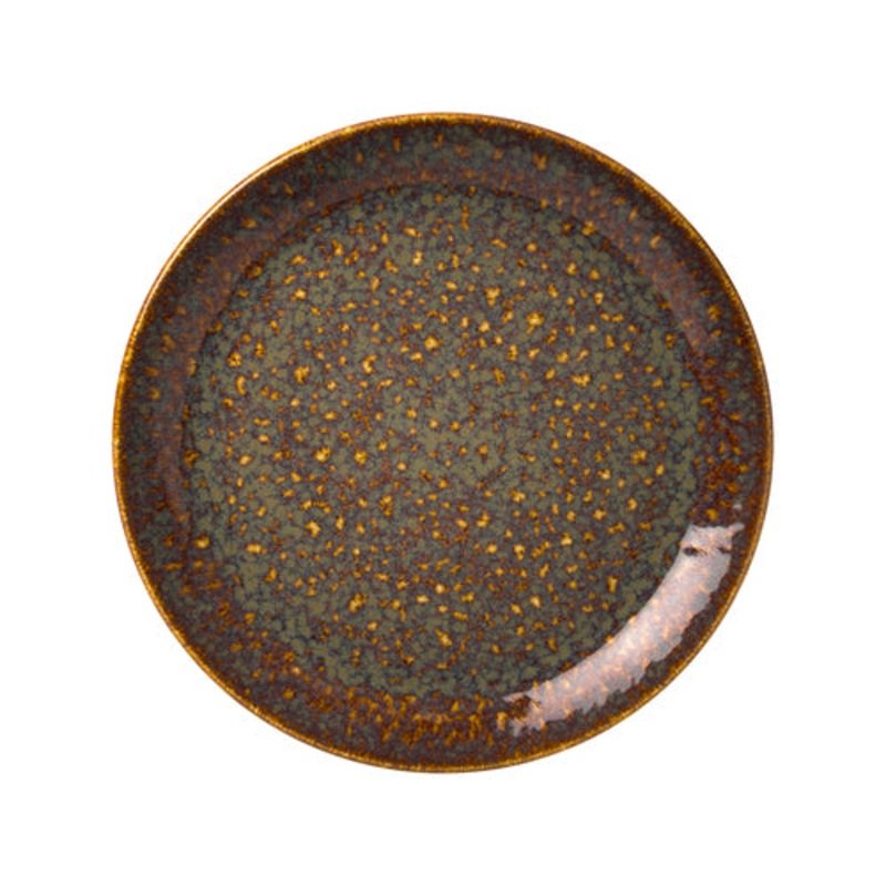 Steelite Vesuvius Coupe Plate, 8", Amber (12-pack), FINAL SALE