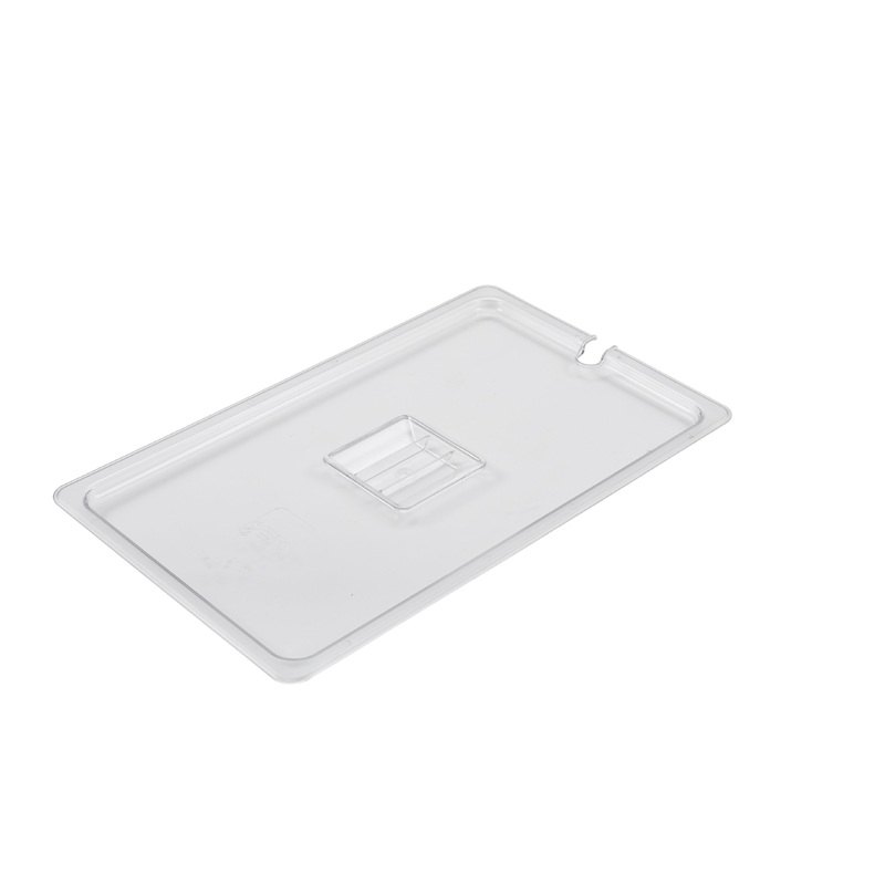 1/1 Polycarbonate GN Notched Lid Clear