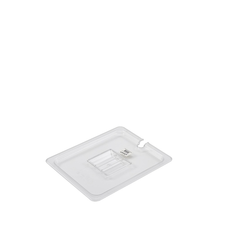 1/2 Polycarbonate GN Notched Lid Clear