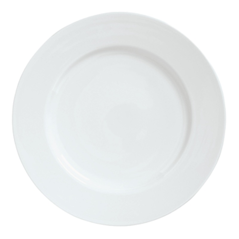 Reserve by Libbey Syracuse Reflections Medium Rim Plate, 6 5/8", White (36-pack)