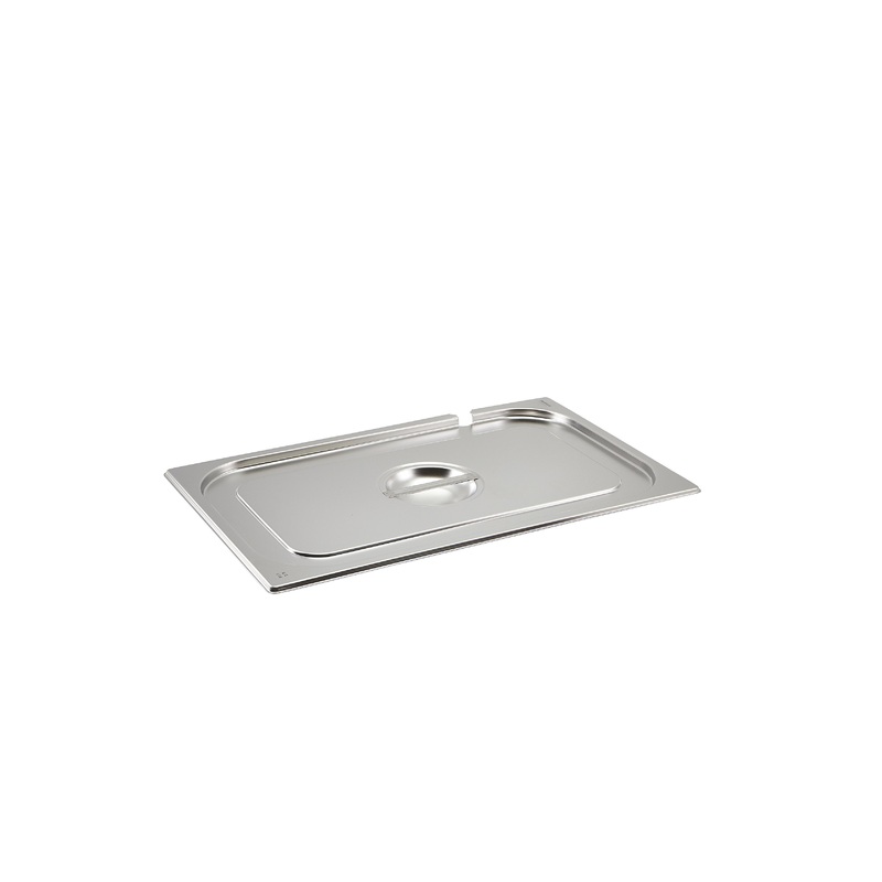 St/St Gastronorm Pan Notched Lid 1/1