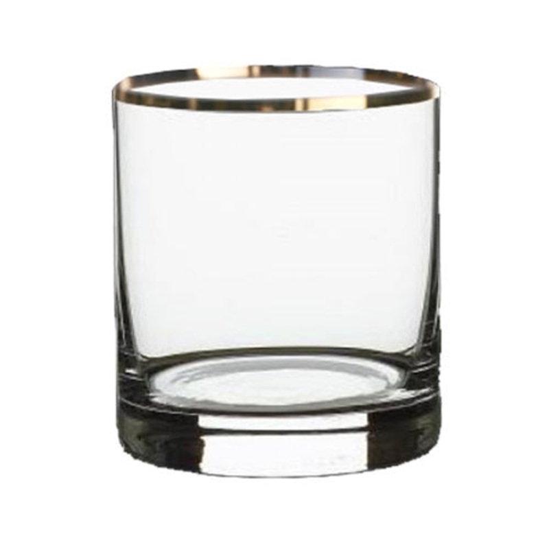 Steelite Stellar Double Old Fashioned, Gold Line, 15 oz (24-pack)