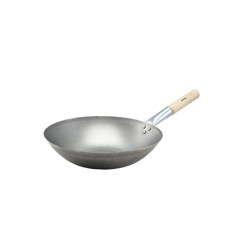 Black Iron Wok Flat Base 14"/35.6cm